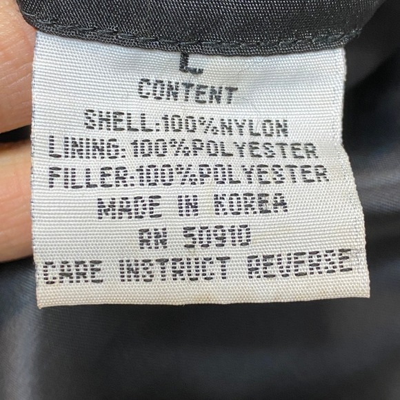 Arctic Pole Flight MA-1 Bomber Jacket Mens Size Large Black Orange Reversible - Picture 8 of 11